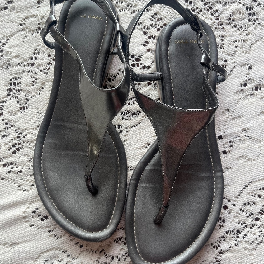 Cole Haan x Nike Air Metallic Women's Sandals Size 8.5